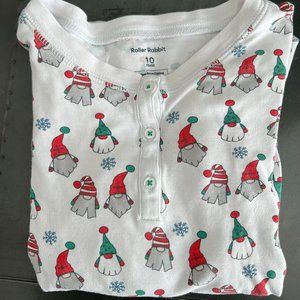 Kids Roller Rabbit Christmas Gnome Pajamas Size 10